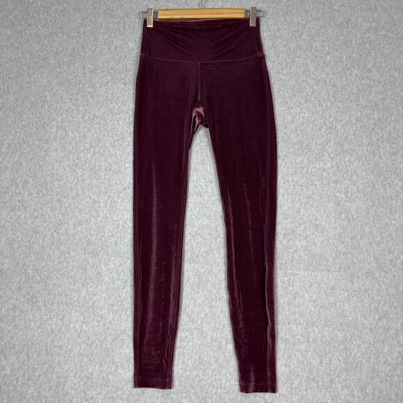 Lululemon Garnet Velvet Wunder Lounge High Rise Tight 28" Size 6 - Picture 2 of 9